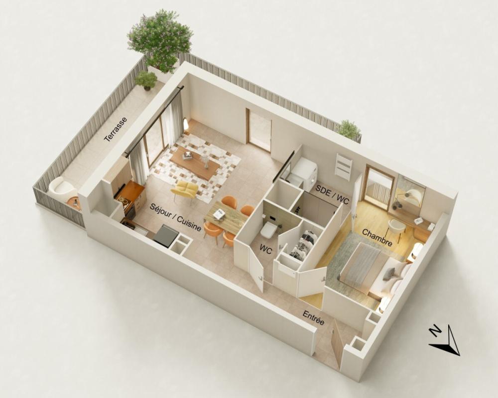 Vente Appartement Appartement - Nîmes - 47m² Nimes