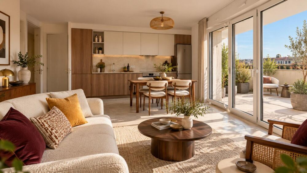 Vente Appartement ** LORMONT –  T3 DE 62 M² AVEC BALCON DE 33 M² + PARKING ** Lormont