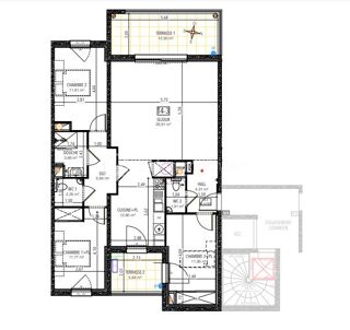  Appartement � vendre 4 pi�ces 96 m�