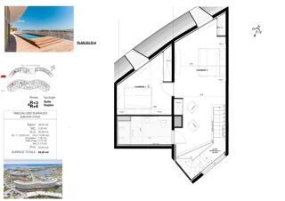 Vente Appartement VILLAGE NATURISTE. Grand Duplex T3 de plus de 83 m² avec Garage Privé Le cap d agde