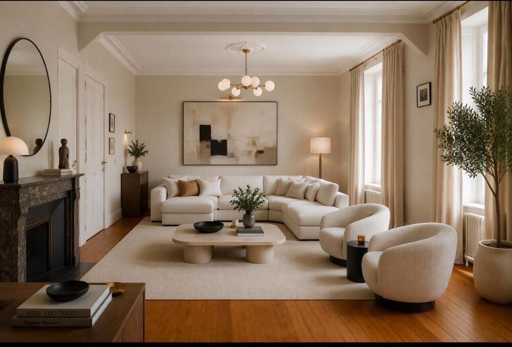 Magnifique Appartement de type Haussmannien 170 m2, cave, garage et parking en plein centre!