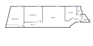  Appartement  vendre 3 pices 57 m