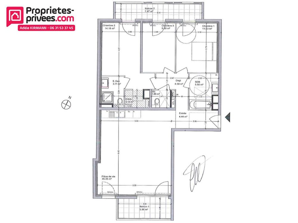 Vente Appartement Appartement 92m2 4 pièces au centre de Valserhône 01200 Valserhone