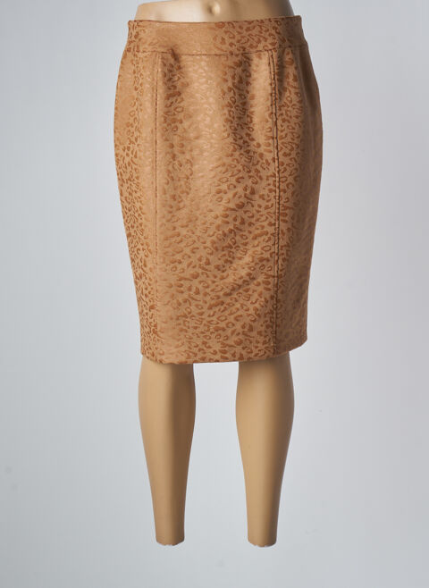 Jupe mi-longue femme Gevana beige taille : 42 17 FR (FR)