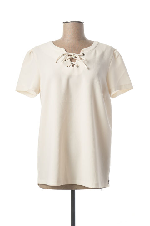 T-shirt femme Maison Scotch beige taille : 38 31 FR (FR)