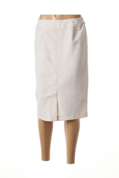 Jupe mi-longue femme Guy Dubouis beige taille : 52 71 FR (FR)