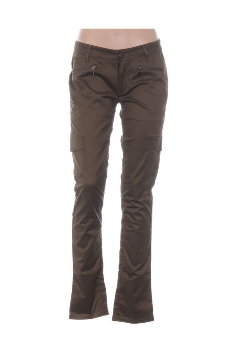 Pantalon slim femme I.Code (By Ikks) vert taille : W24 13 FR (FR)