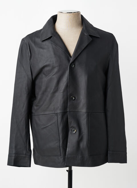 Veste en cuir homme Milestone noir taille : XXL 267 FR (FR)