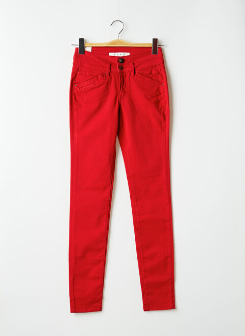 Jeans coupe slim femme Five rouge taille : W24 40 FR (FR)