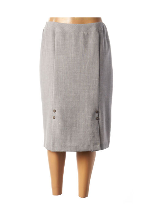 Jupe mi-longue femme Guy Dubouis gris taille : 40 14 FR (FR)