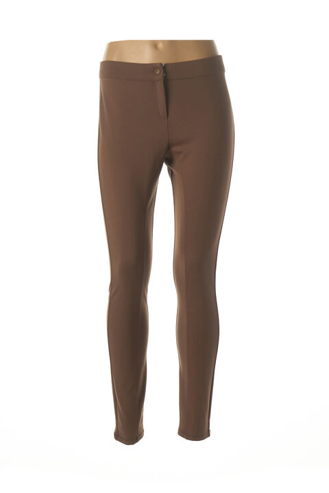 Pantalon slim femme Patrizia Pepe marron taille : 38 18 FR (FR)