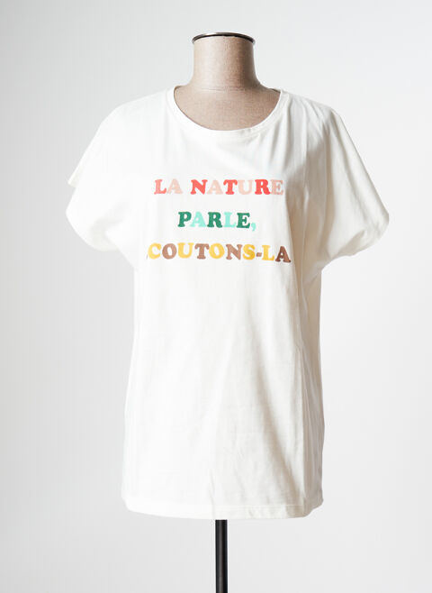 T-shirt femme La Petite Francaise blanc taille : 38 13 FR (FR)