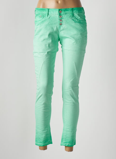 Jeans skinny femme Place Du Jour vert taille : 40 18 FR (FR)