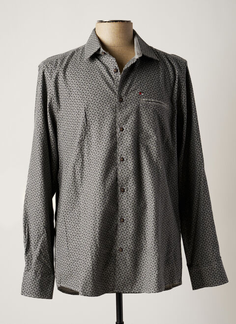 Chemise manches longues homme Jupiter gris taille : L 19 FR (FR)