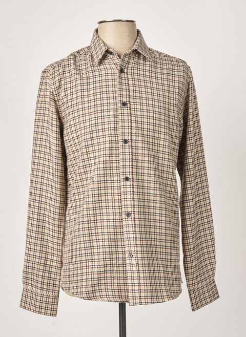 Chemise manches longues homme Only&Sons beige taille : L 11 FR (FR)