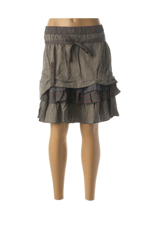 Jupe mi-longue femme Rhum Raisin gris taille : 38 11 FR (FR)