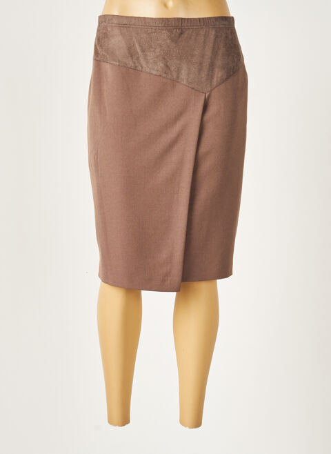 Jupe mi-longue femme Terre De Fées marron taille : 42 10 FR (FR)