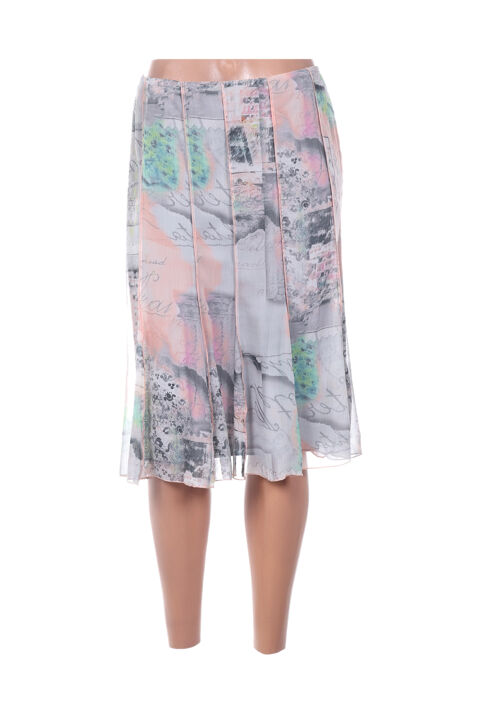 Jupe mi-longue femme France Rivoire orange taille : 40 23 FR (FR)