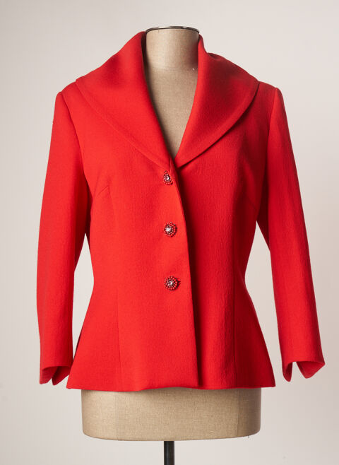 Manteau court femme Paule Vasseur rouge taille : 42 360 FR (FR)