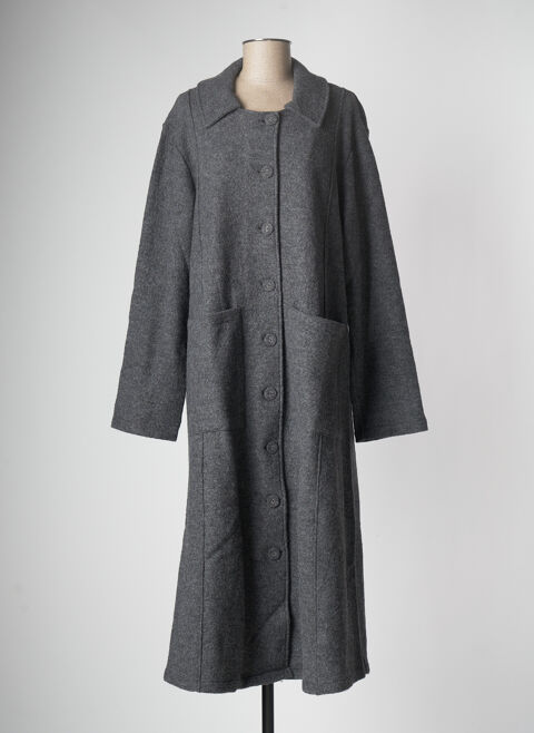 Manteau long femme G!Oze gris taille : 42 85 FR (FR)