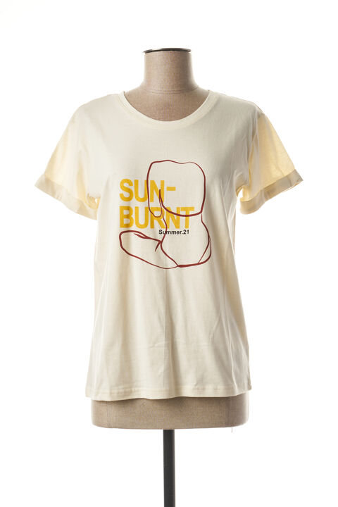 T-shirt femme Suncoo beige taille : 32 9 FR (FR)