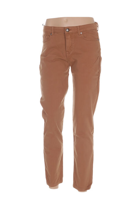 Pantalon slim femme Mensi Collezione marron taille : 38 13 FR (FR)