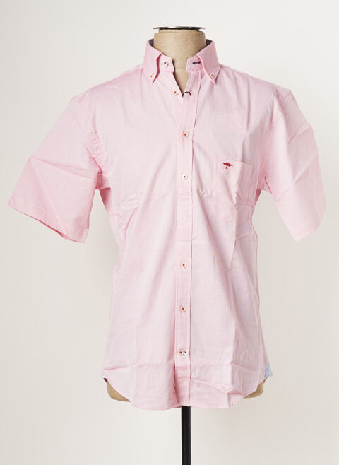Chemise manches courtes homme Fynch-Hatton rose taille : M 25 FR (FR)