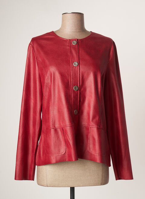 Veste simili cuir femme Griffon rouge taille : 44 59 FR (FR)