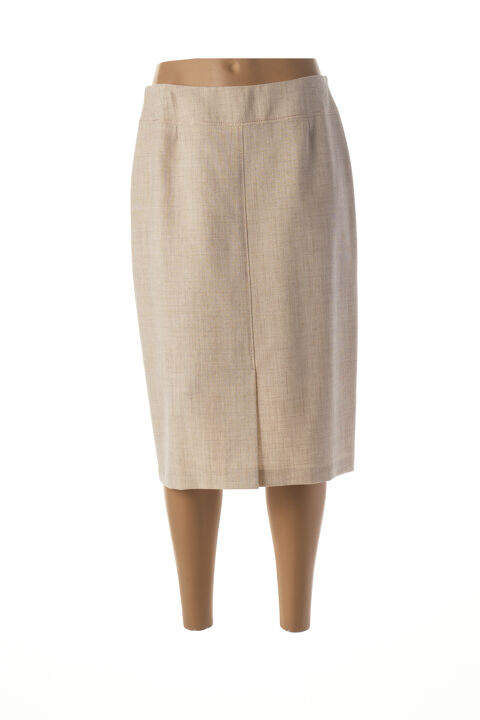 Jupe mi-longue femme Guy Dubouis beige taille : 42 71 FR (FR)
