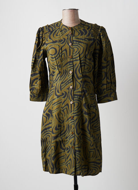 Robe mi-longue femme Maison Scotch vert taille : 38 44 FR (FR)