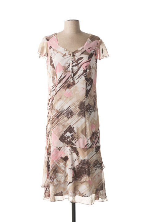 Robe mi-longue femme Guy Dubouis beige taille : 40 124 FR (FR)