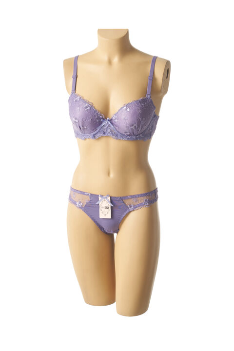 Ensemble lingerie femme Hana violet taille : 80B M 12 FR (FR)