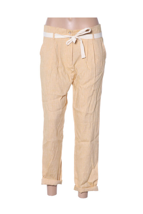 Pantalon droit femme La Fee Maraboutee jaune taille : 38 13 FR (FR)
