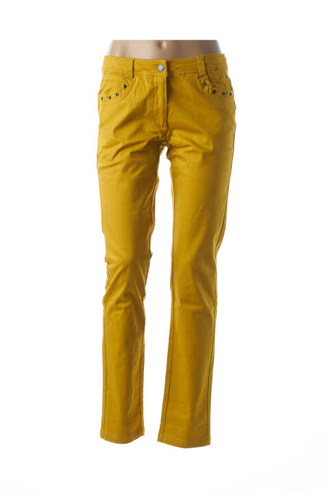 Pantalon slim femme Mado Et Les Autres jaune taille : 38 15 FR (FR)