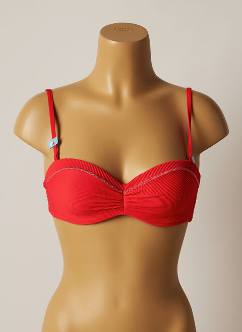 Haut de maillot de bain femme Cherry Beach rouge taille : 90B 6 FR (FR)