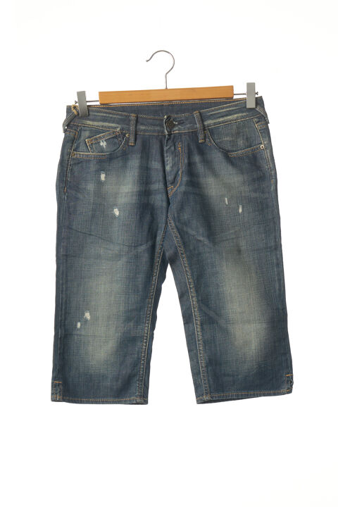 Pantacourt femme Le Temps Des Cerises bleu taille : W26 8 FR (FR)