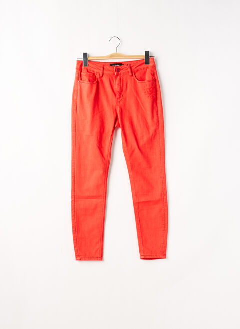 Jeans skinny femme Desigual orange taille : 38 44 FR (FR)