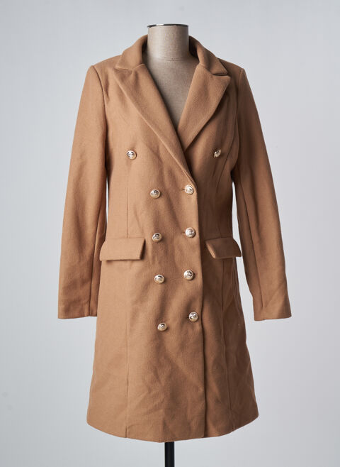 Manteau long femme Made In Italy beige taille : 40 50 FR (FR)
