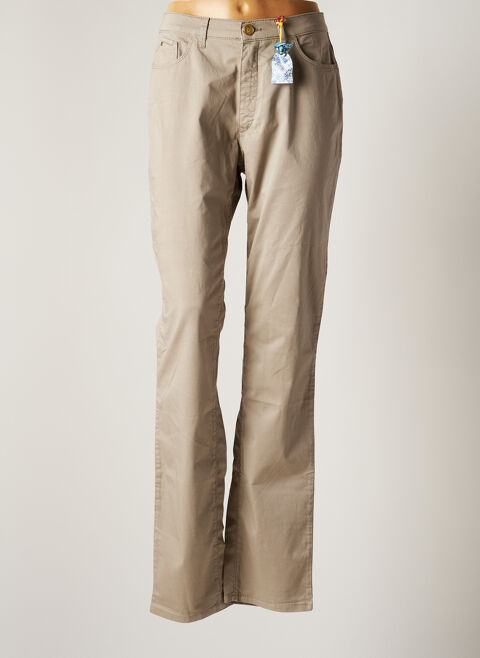 Pantalon droit femme Trussardi Jeans beige taille : W34 20 FR (FR)