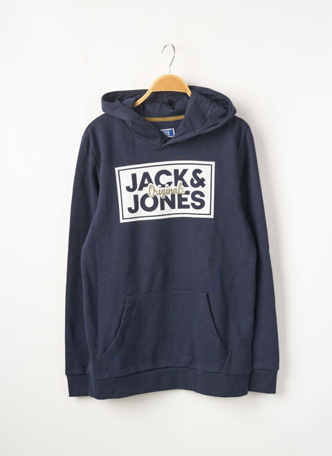 Sweat-shirt  capuche garon Jack & Jones bleu taille : 16 A 14 FR (FR)