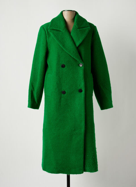 Manteau long femme Y.A.S vert taille : 36 64 FR (FR)
