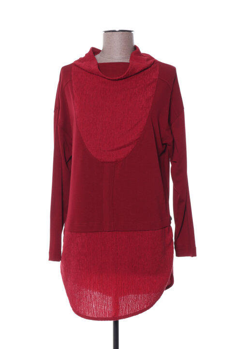 Tunique manches longues femme Mado Et Les Autres rouge taille : 38 7 FR (FR)