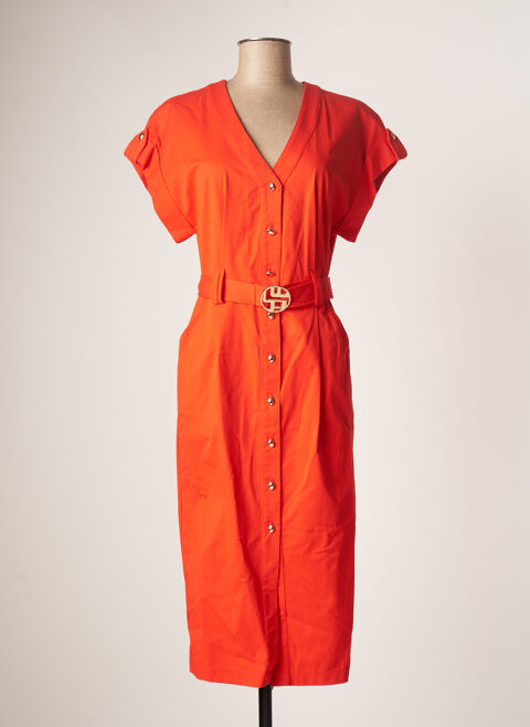Robe mi-longue femme La Petite Francaise orange taille : 36 31 FR (FR)