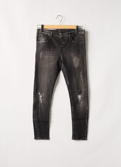 Jeans coupe slim homme Unique Dnm gris taille : W24 29 FR (FR)