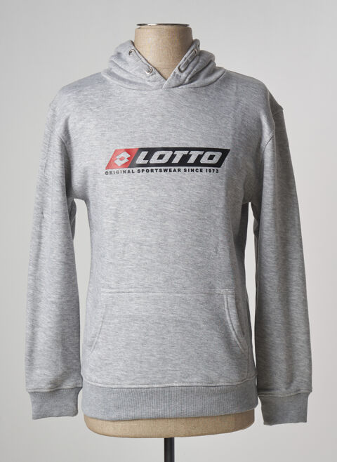 Sweat-shirt  capuche garon Lotto gris taille : 16 A 17 FR (FR)