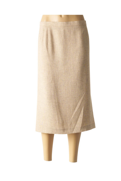 Jupe mi-longue femme Jean Biolay beige taille : 60 10 FR (FR)