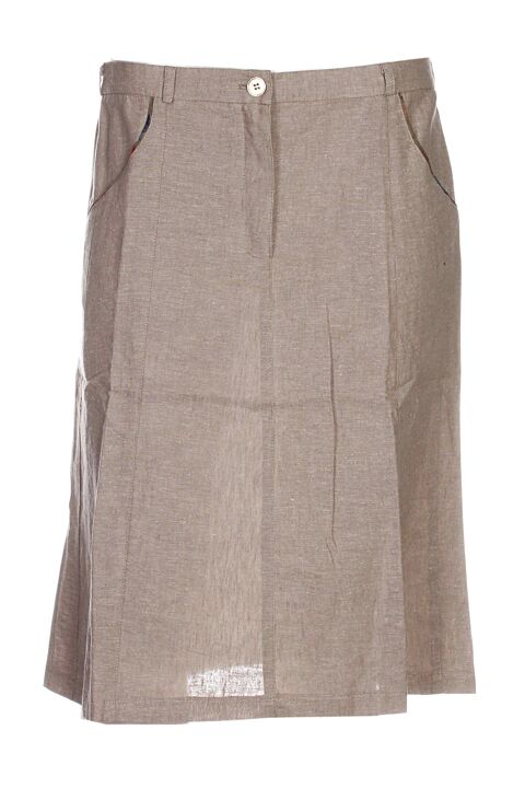 Jupe mi-longue femme Coleen Bow beige taille : 42 10 FR (FR)