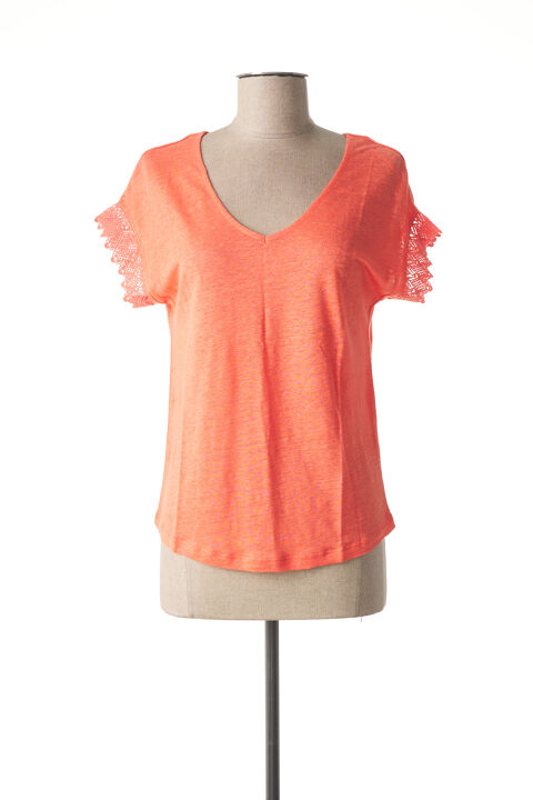 T-shirt femme Julie Guerlande orange taille : 38 19 FR (FR)