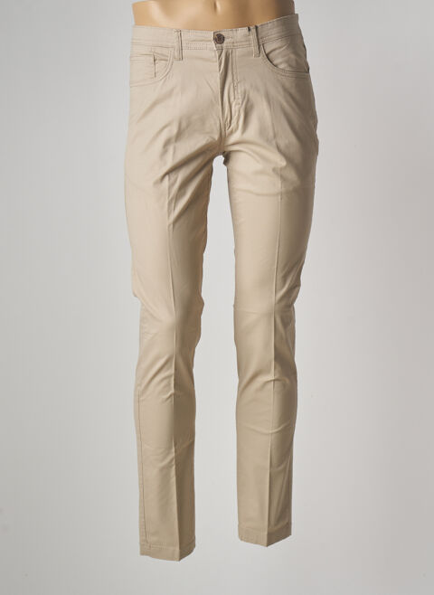 Pantalon slim homme Doppelgnger beige taille : 40 26 FR (FR)