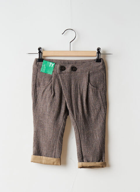 Pantalon slim garon Benetton marron taille : 12 M 17 FR (FR)